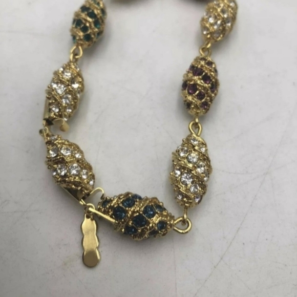 Vintage Camrose & Kross Jackie Kennedy Bracelet 7.5"/8.5" - Picture 6 of 12